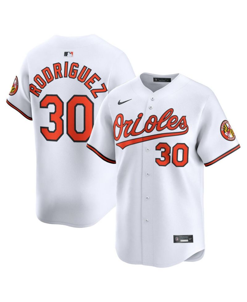 Men's Grayson Rodriguez White Baltimore Orioles Alternate Limited Player Jersey