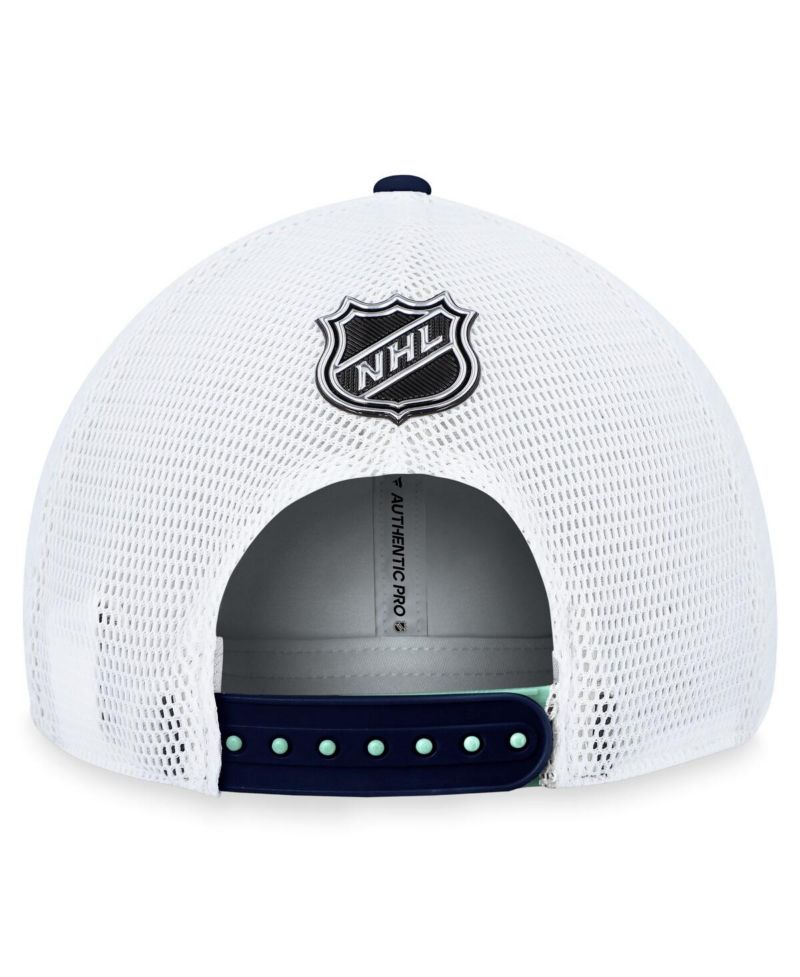 Men's Light Blue Seattle Kraken Authentic Pro Rink Trucker Adjustable Hat