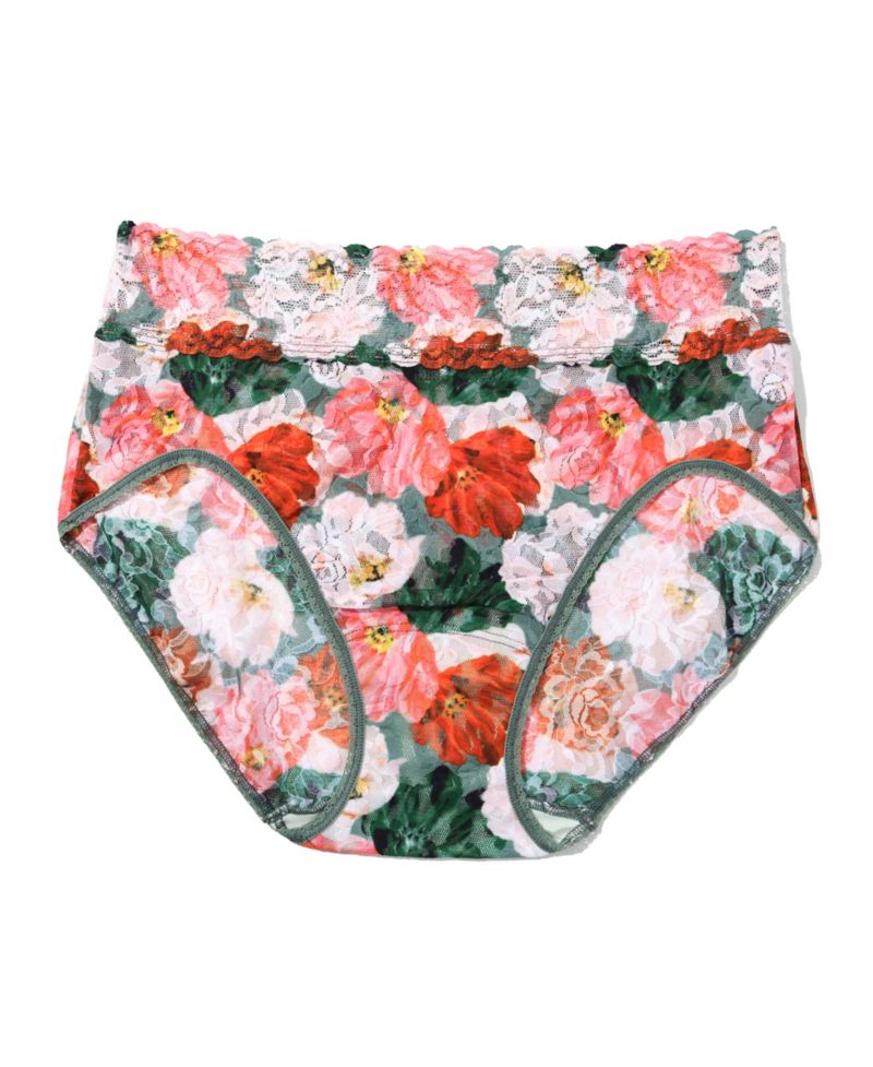 Women's Printed Signature Lace French Brief Panty
