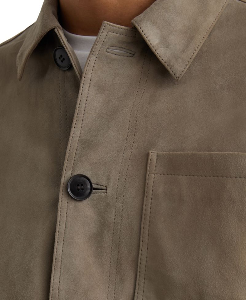 Men's Danny Suede Patch-Pocket Worker Jacket