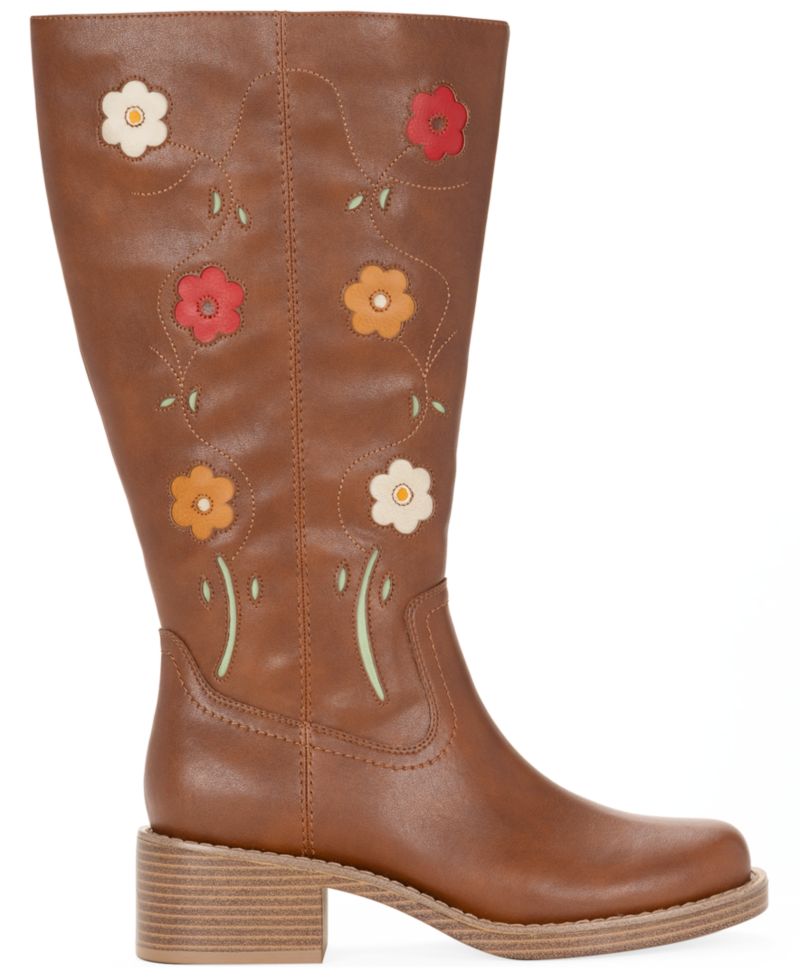 Women's Warblerr Square Toe Tall Boots, Created for Macy's, Regular & Wide Calf