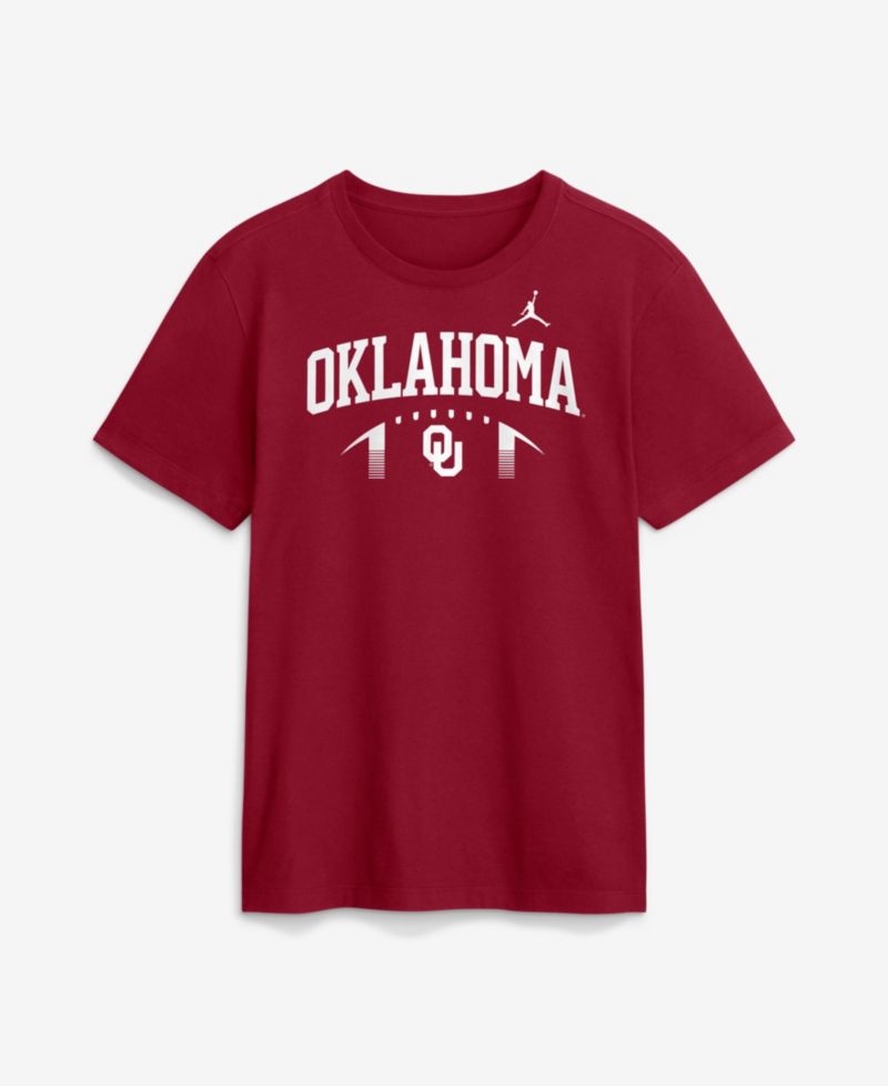 Men's Crimson Oklahoma Sooners Primetime Football Icon T-Shirt