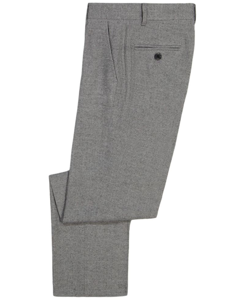 Boys' 8-20 Brushed Herringbone Straight-Leg Pants