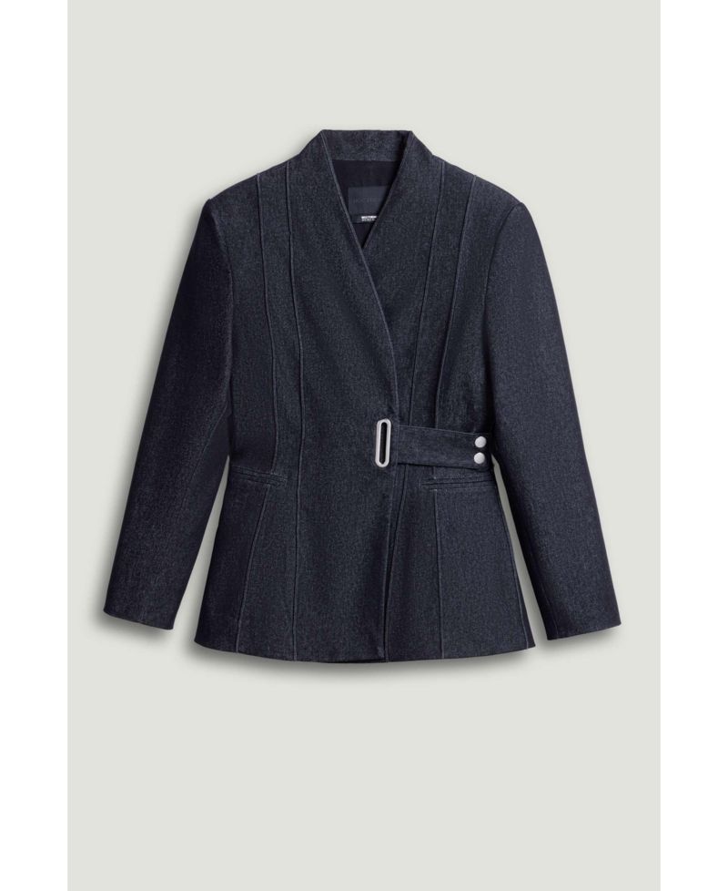 Women's Sharply Tailored Belt Detailed Blazer