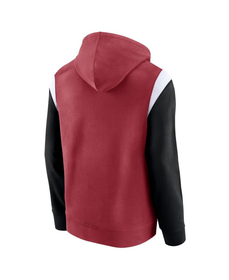 Men's Cardinal Arizona Cardinals Trench Battle Pullover Hoodie