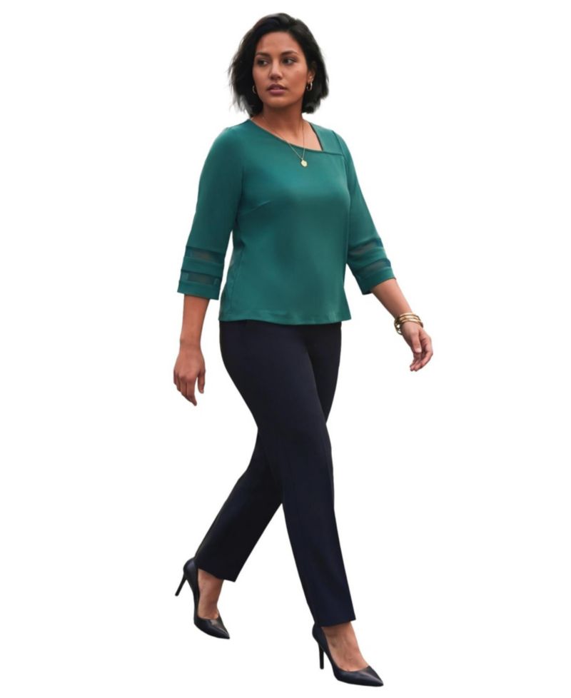Women's Sheer Bell Sleeve Tunic