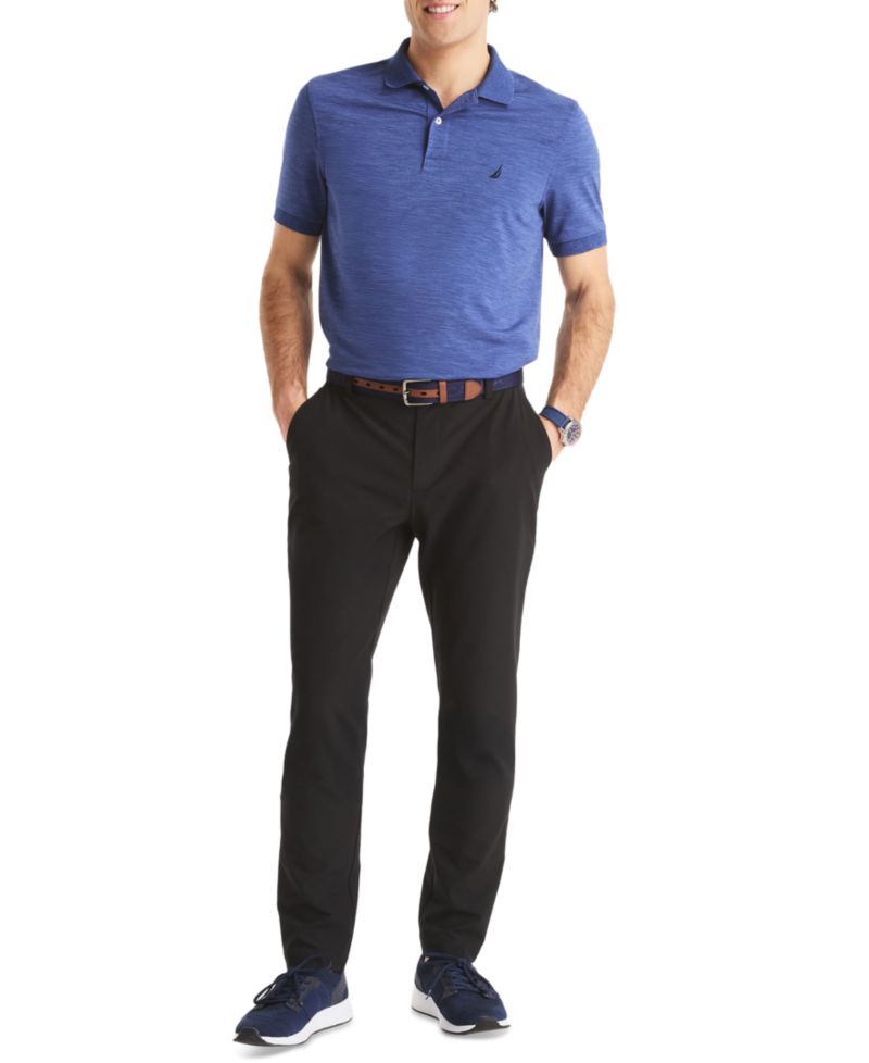 Men's Signature Slim-Fit Flat-Front Performance Pants