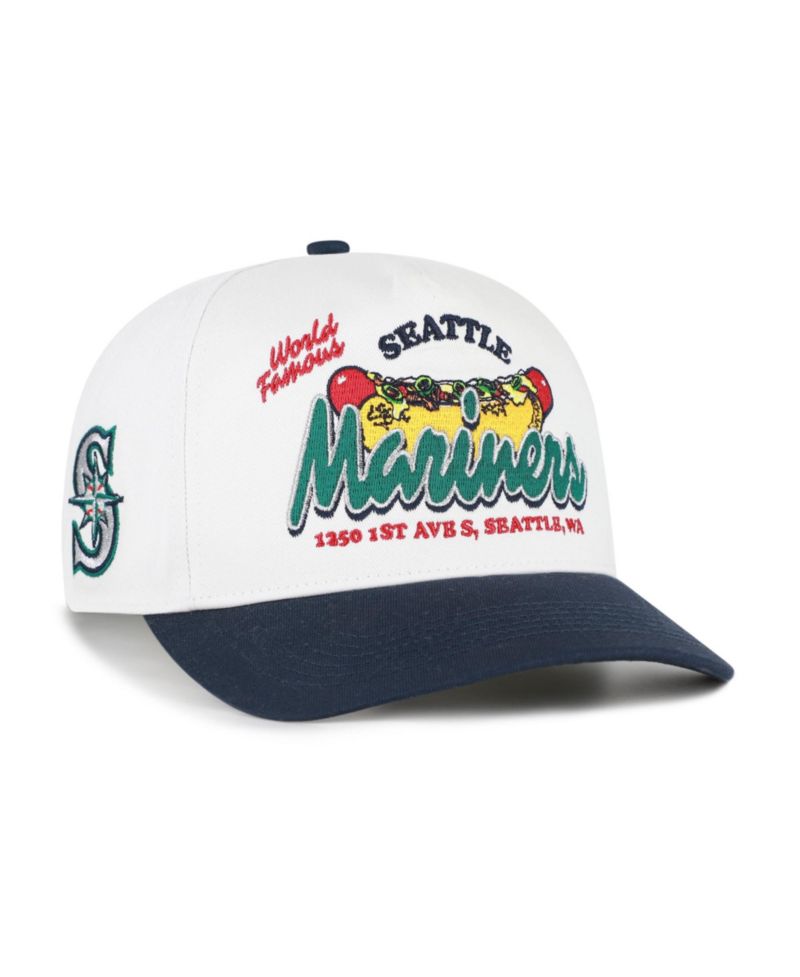 Men's '47 White/Navy Seattle Mariners Glizzy Collection Hitch Adjustable Hat