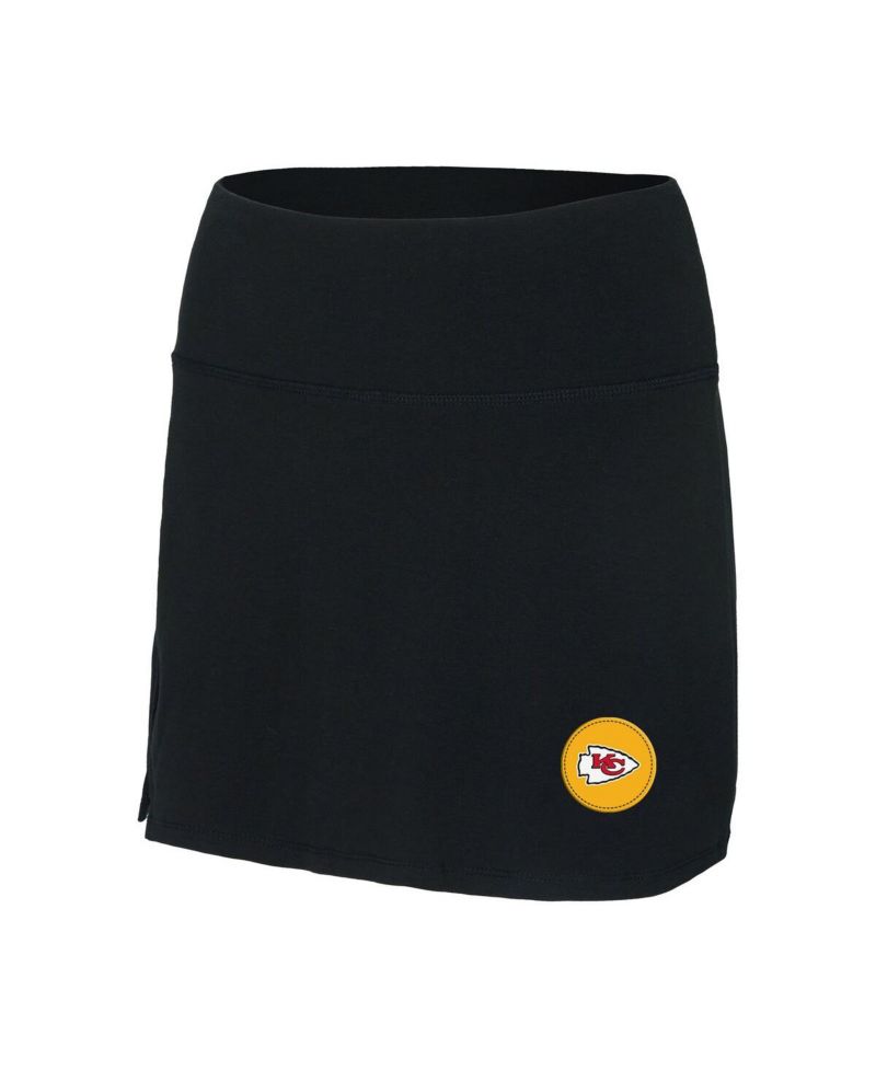 Women's Black Kansas City Chiefs Plus Size Sport Skort