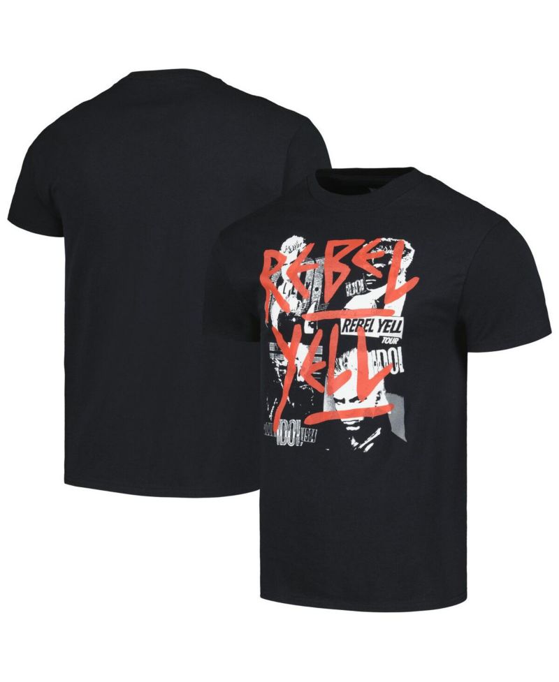 Men's Black Billy Idol T-shirt