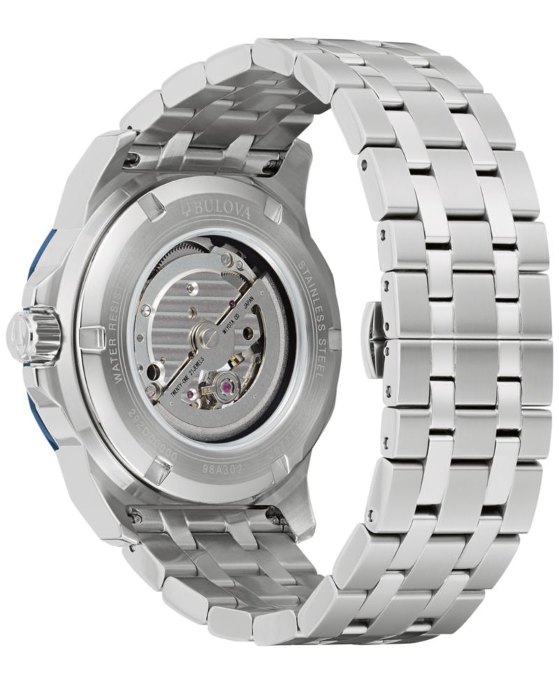 Men's Automatic Marine Star Stainless Steel Bracelet Watch 45mm