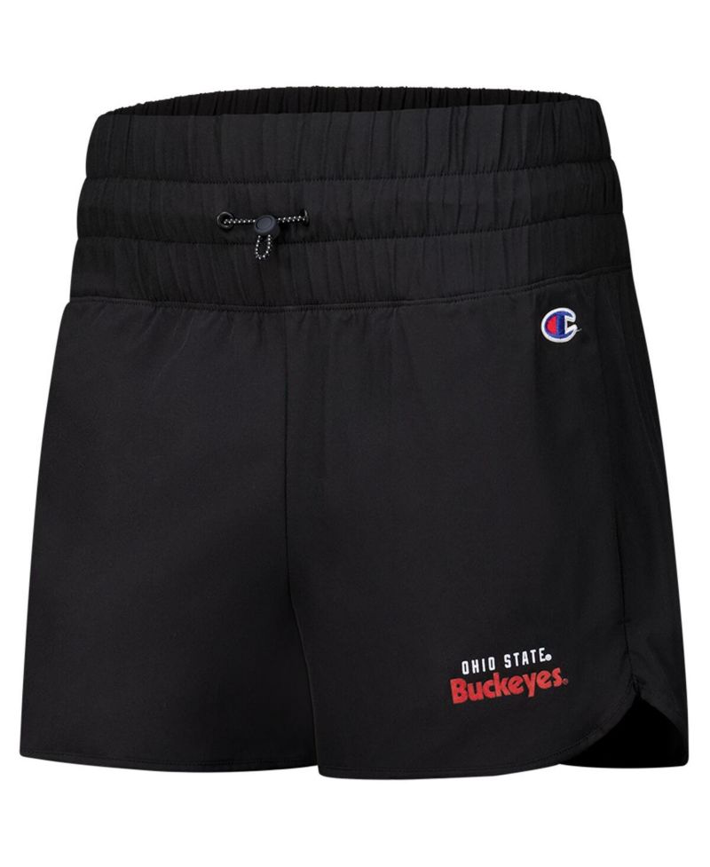 Women's Black Ohio State Buckeyes Tailgate Her Woven Shorts