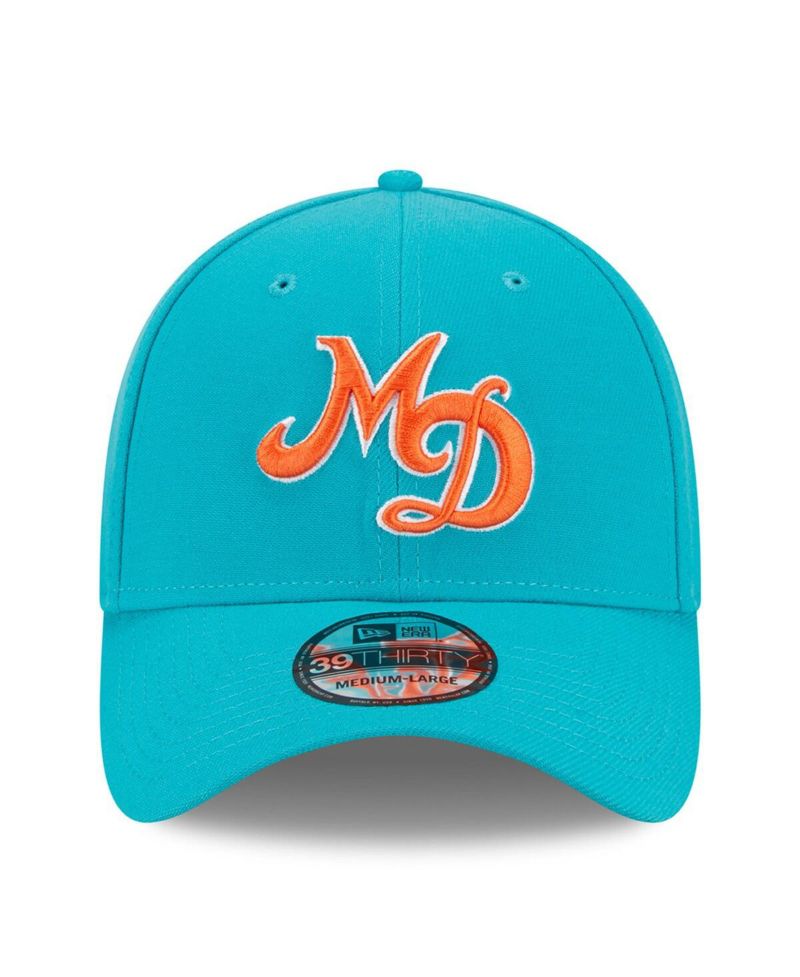 Men's Aqua Miami Dolphins City Originals 39THIRTY Flex Hat