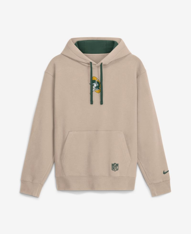 Men's Sand Green Bay Packers Rewind Club Hoodie