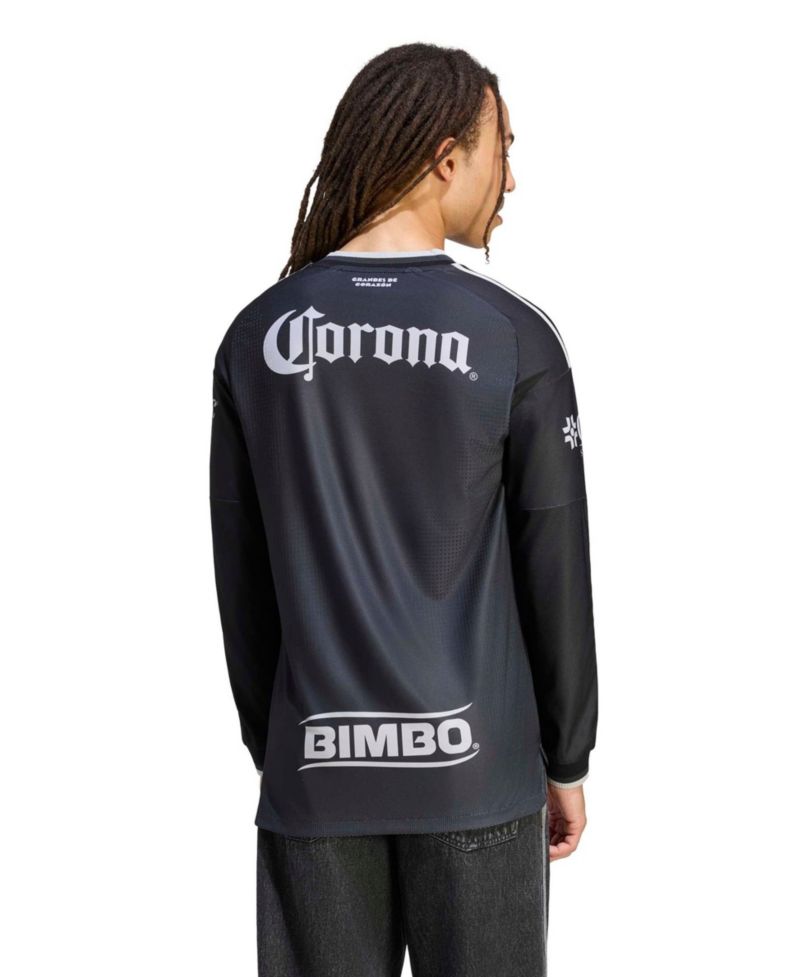 Men's Black Club America 2026/27 Away On-Field Authentic Long Sleeve Jersey