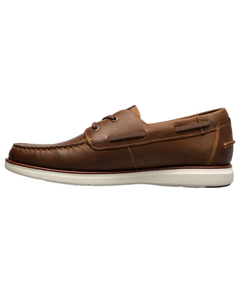 Tropics Elastic Lace Moc-Toe Boat Shoes