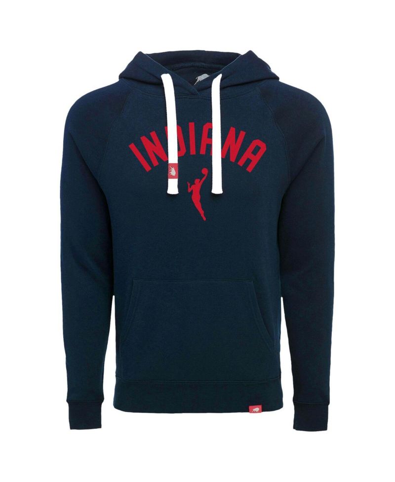 Men's and Women's Navy Indiana Fever Olsen Tri-Blend Pullover Hoodie