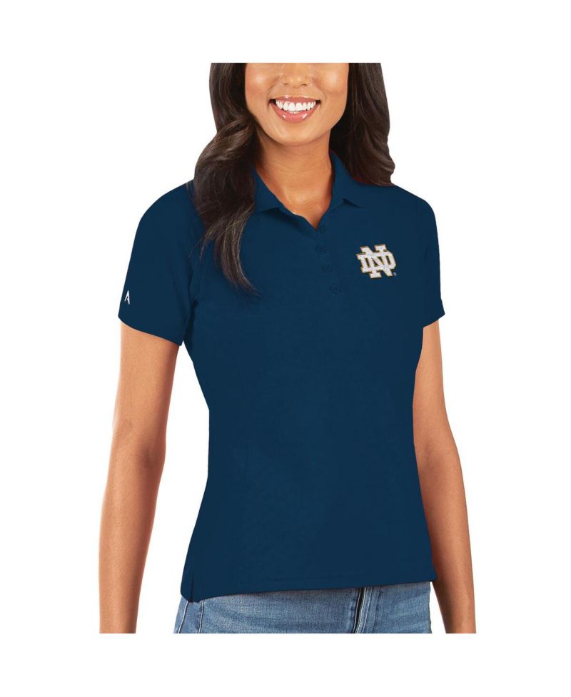 Women's Navy Notre Dame Fighting Irish Legacy Pique Polo
