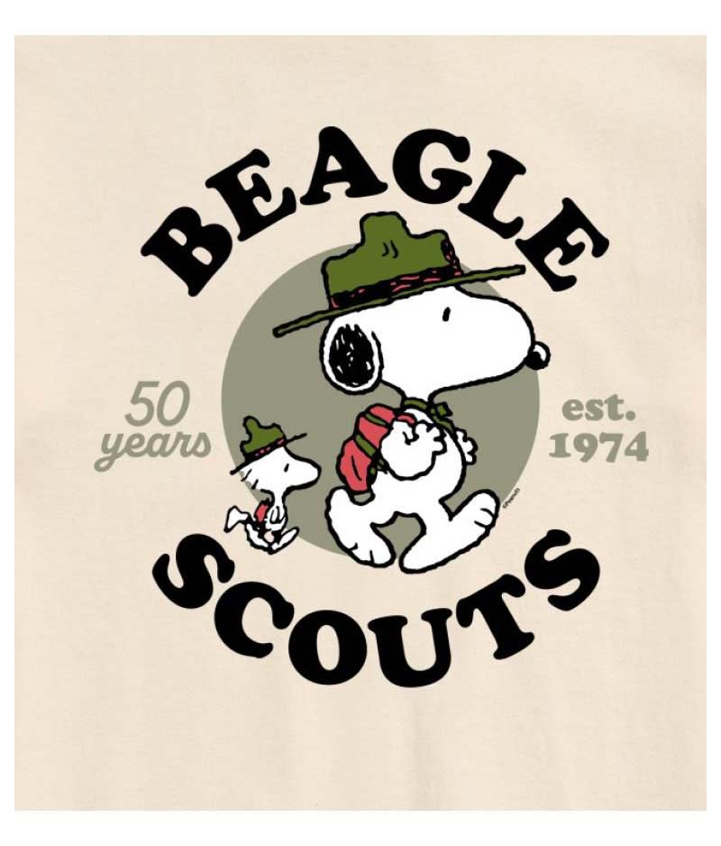 Hybrid Apparel Snoopy Woodstock Beagle Scout Men's Short Sleeve Tee