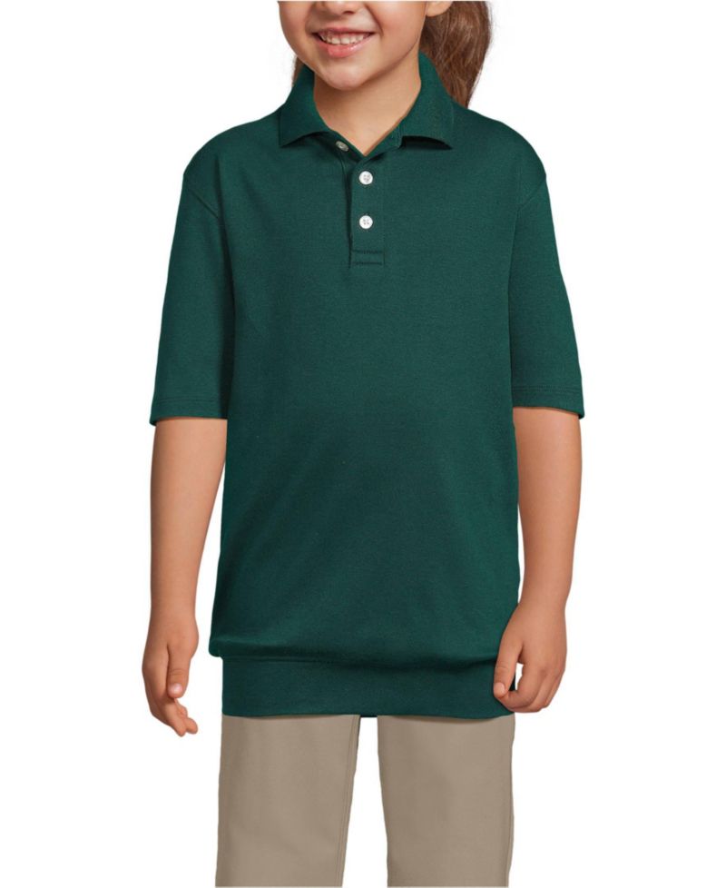Kids Short Sleeve Banded Bottom Polo Shirt
