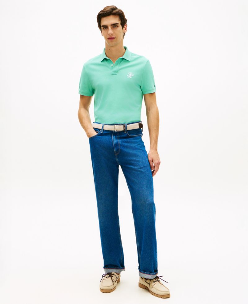 Men's Classic-Fit Embroidered Script Logo Polo Shirt