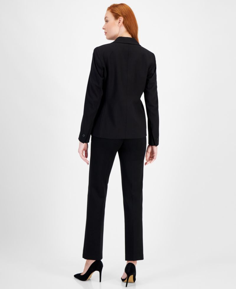 Single-Button Notched-Lapel Blazer