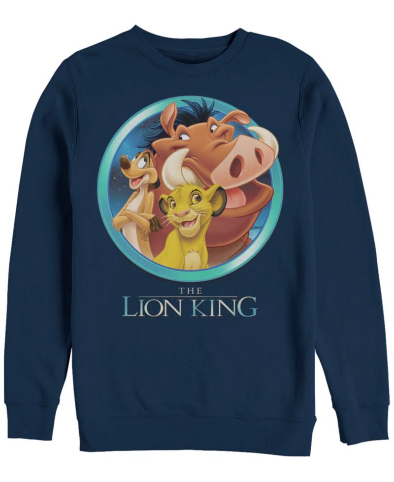 Disney Men's Lion King Best Friends, Crewneck Fleece