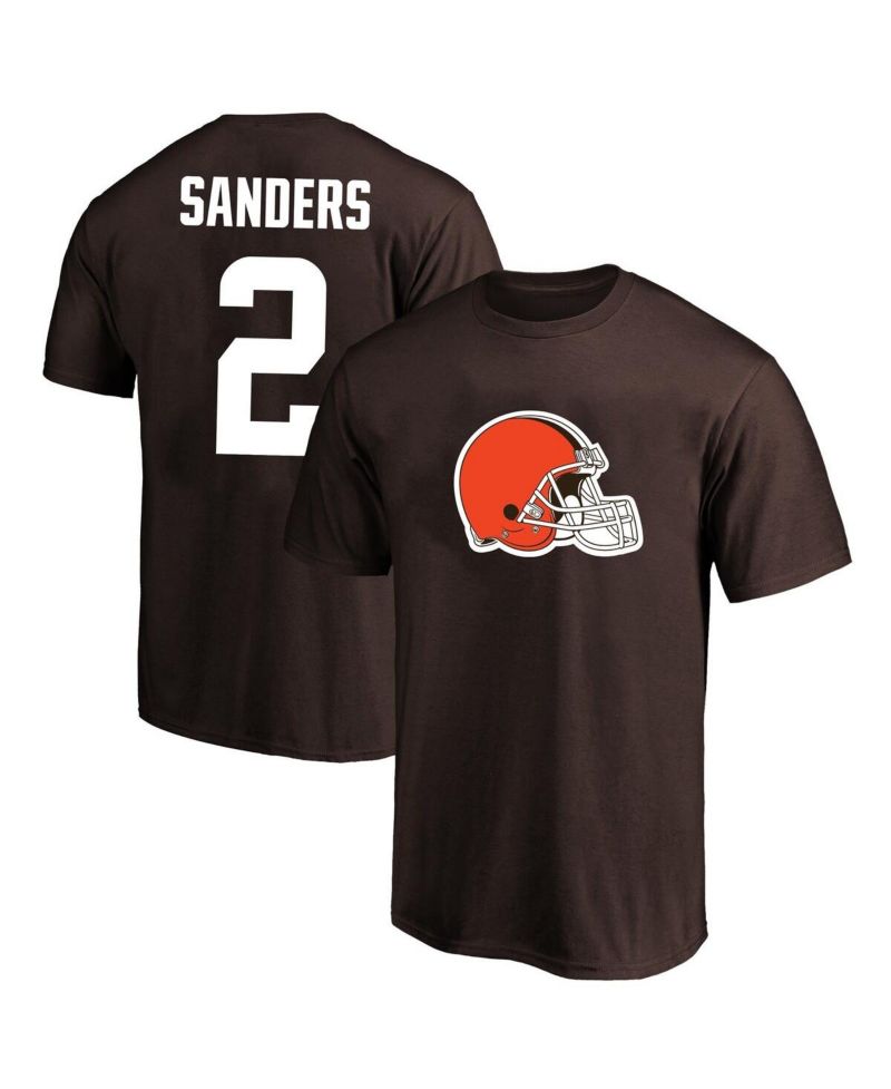 Men's Shedeur Sanders Brown Cleveland Browns Big & Tall Name & Number T-Shirt