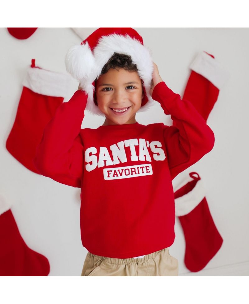 Boys' 4-20 Santa's Favorite Christmas Sweatshirt