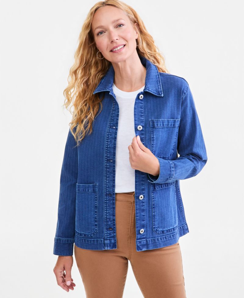 Women's Denim Utility Jacket