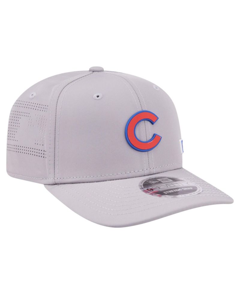 Men's Gray Chicago Cubs Laser Perforated 9SEVENTY Adjustable Hat