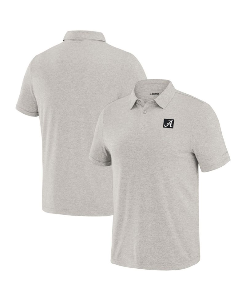 Men's Cream Alabama Crimson Tide Four Down Polo Shirt