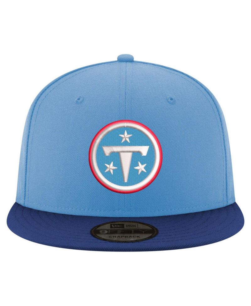 Men's Light Blue/Navy Tennessee Titans Primary Logo 9FIFTY Snapback Hat