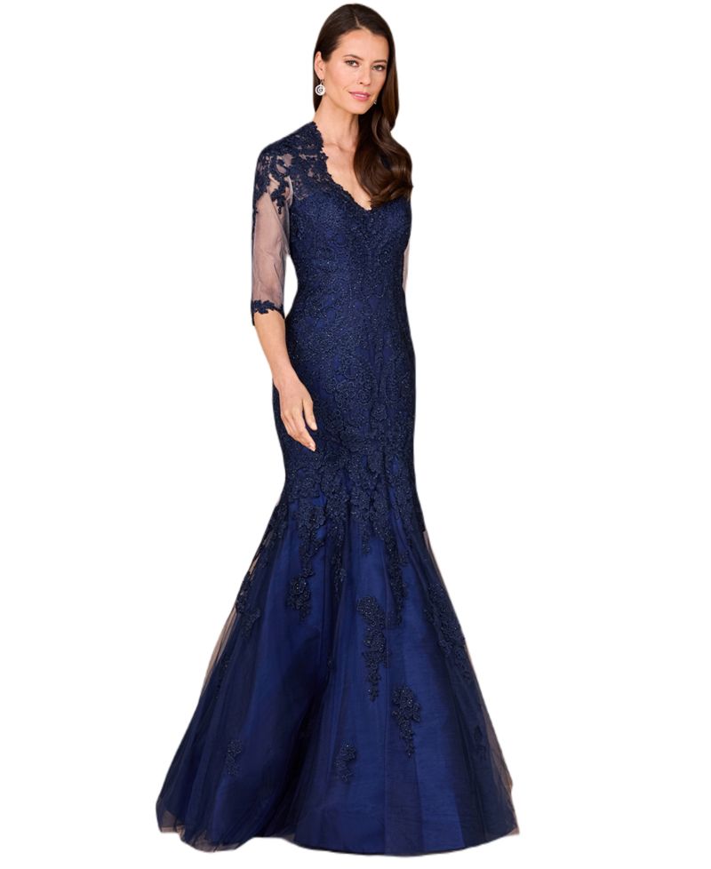 Women's Long Sleeve, Mermaid Lace Gown