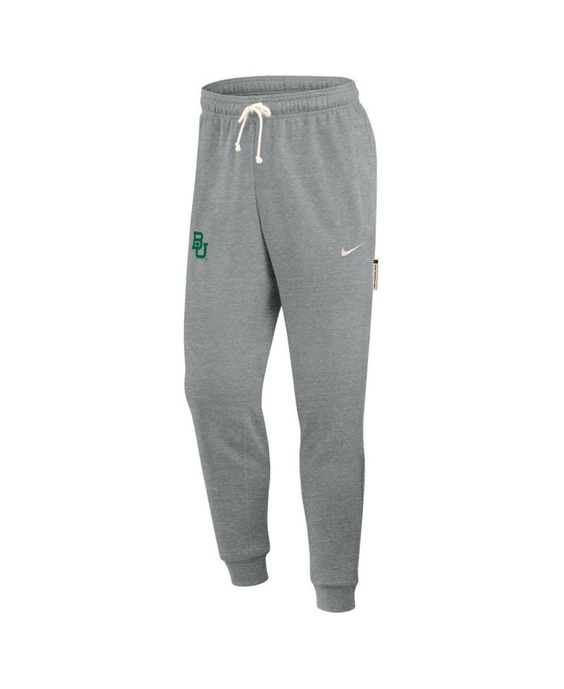Men's Heather Gray Baylor Bears 2025 Sideline Standard Issue Dri-FIT Taper Sweatpants