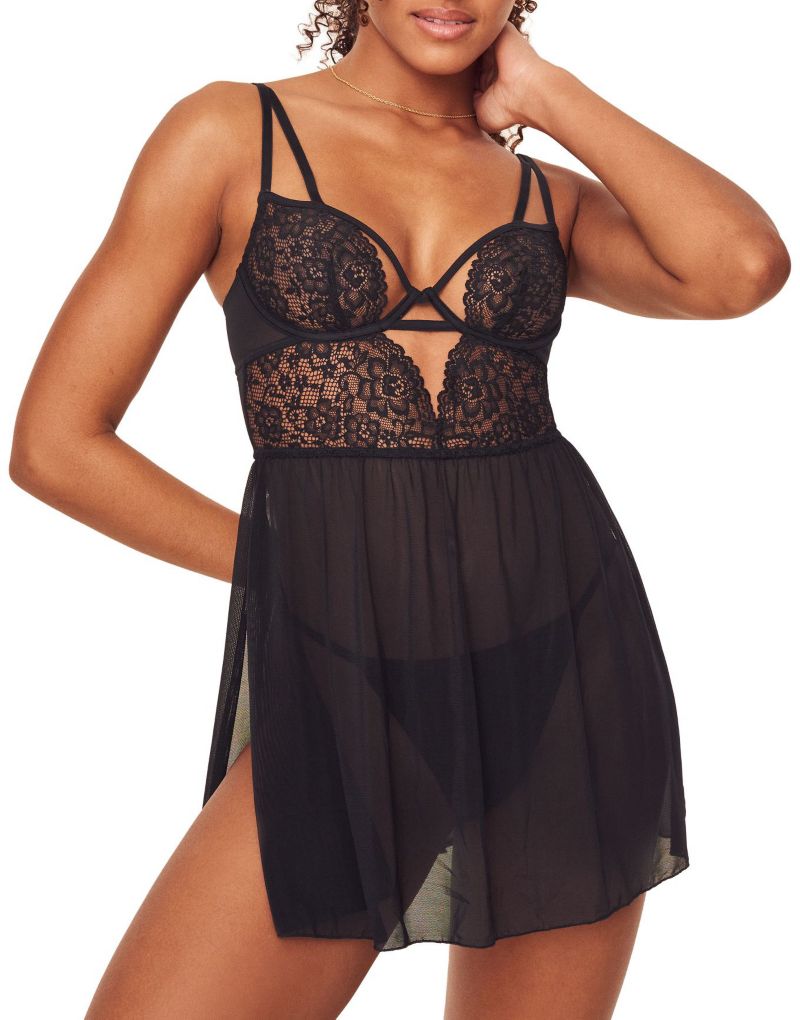 Women's Rae Unlined Babydoll & G-String Set Lingerie