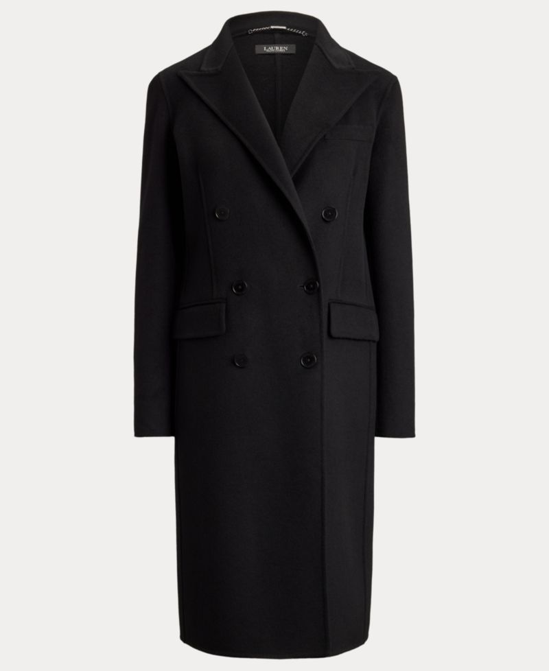 Women's Double-Breasted Wool-Blend Coat