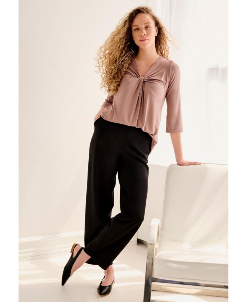 Women's Twisted Knot-Front Tunic