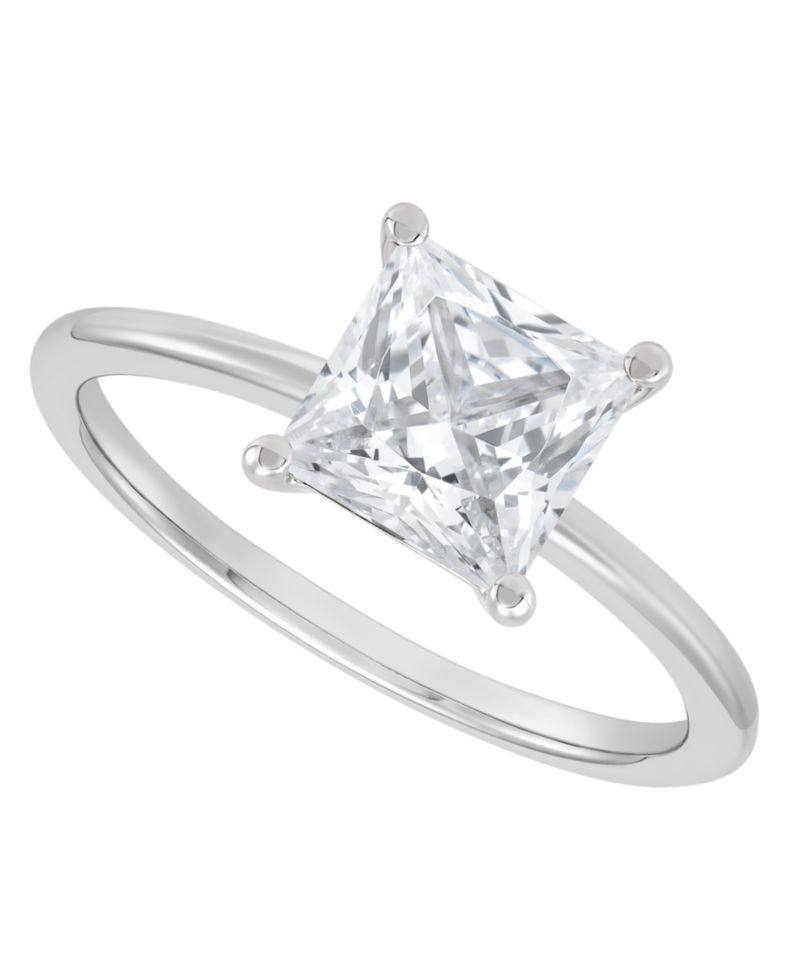 IGI Certified Lab Grown Diamond Solitaire Engagement Ring (2 ct. t.w.) in 14k White Gold or 14k Two Tone Gold