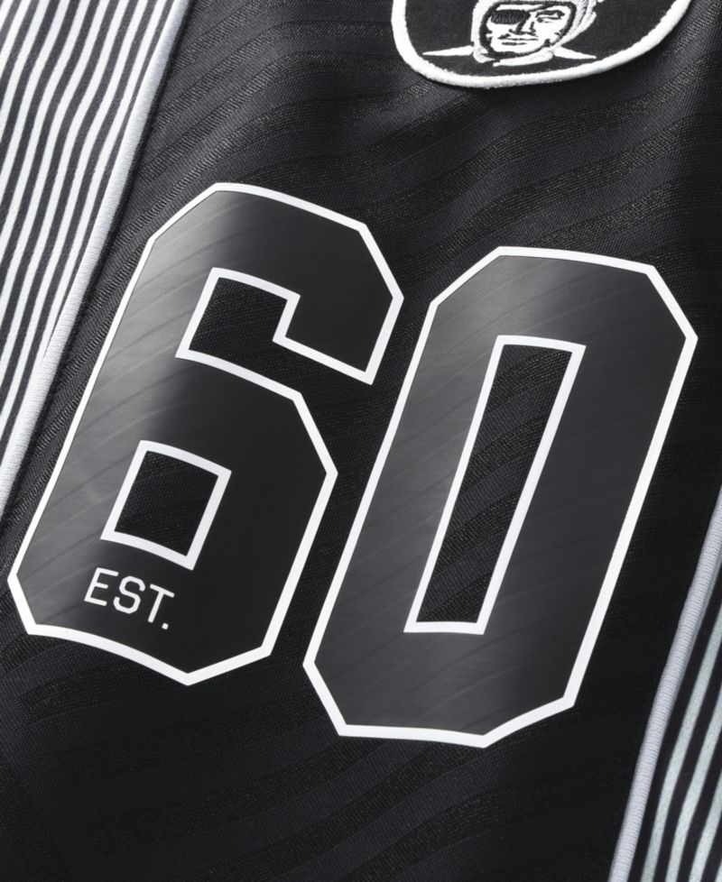 Big Boys and Girls Silver/Black Las Vegas Raiders Football x Football Collared Fan Jersey