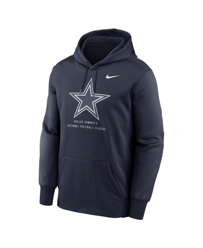 Men's Navy Dallas Cowboys Toss Sweep Therma-FIT Hoodie