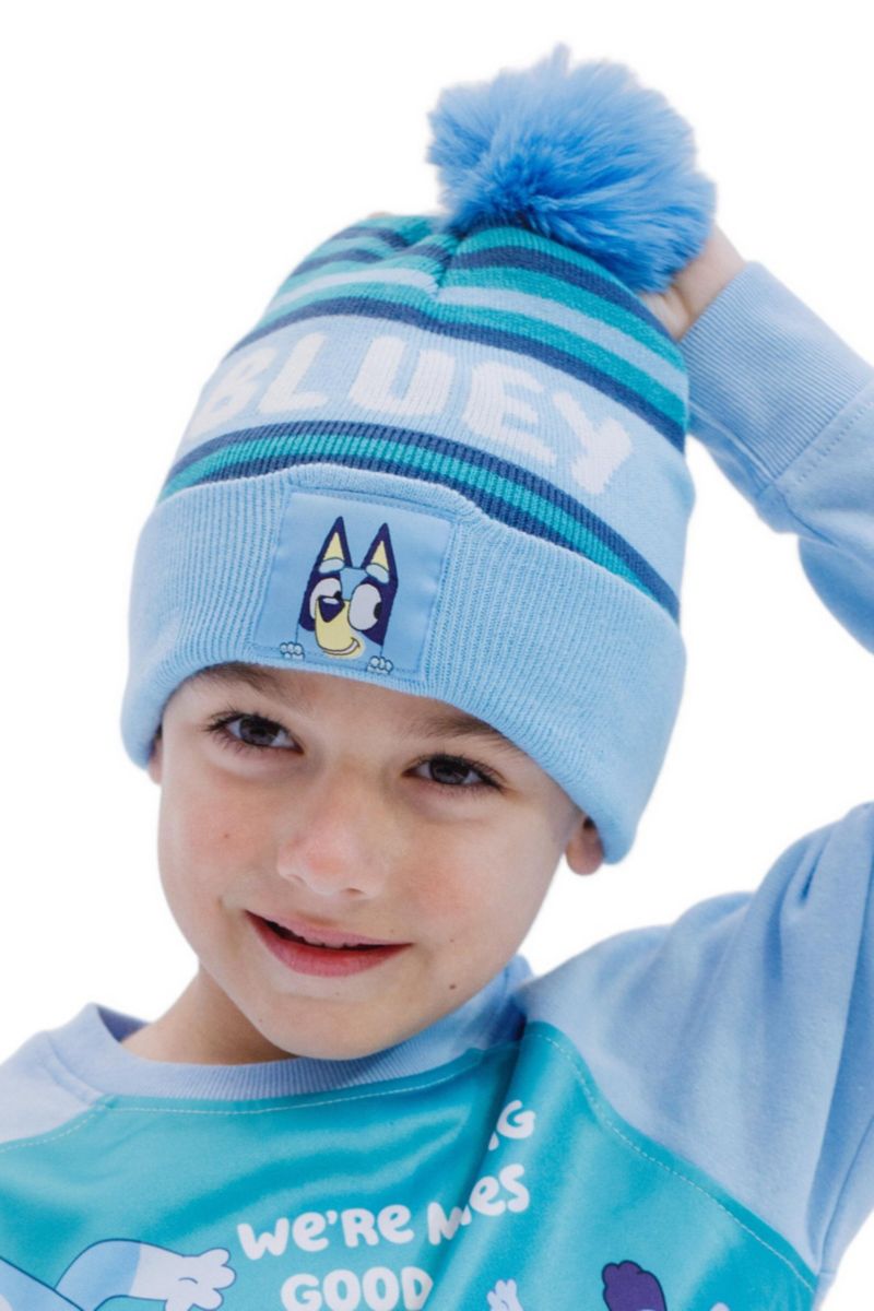 Little Boys (6-8) Fleece Sweatshirt and Cotton Gauze Hat