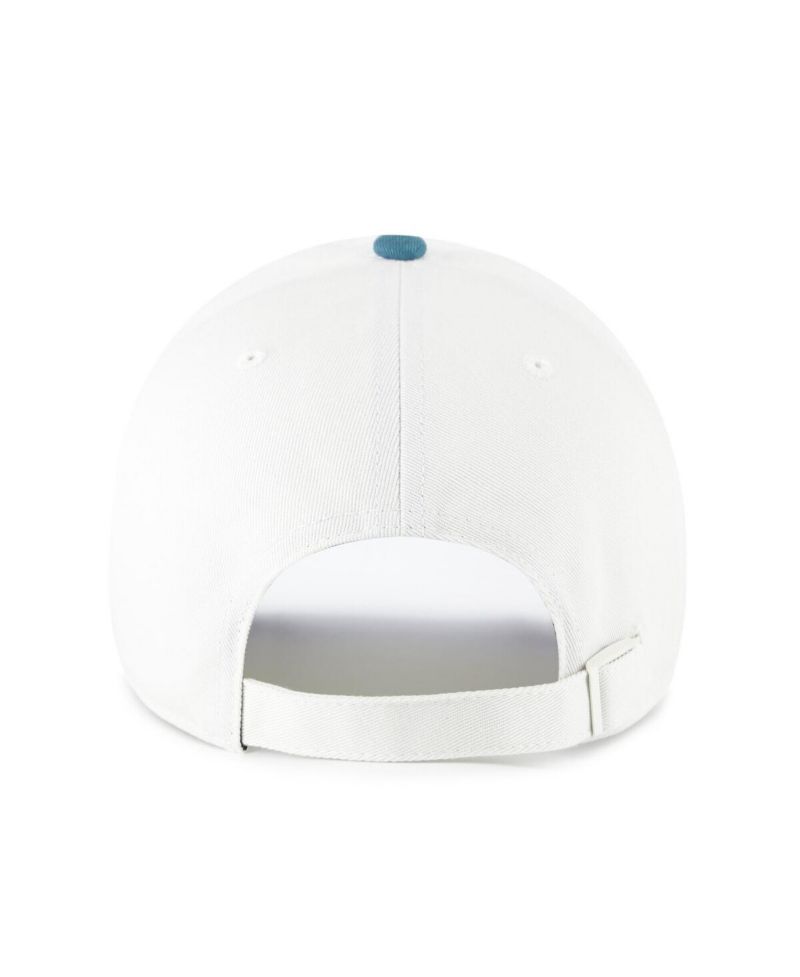 Men's White/Teal Boston Red Sox Contemporary Tonal Clean Up Adjustable Hat