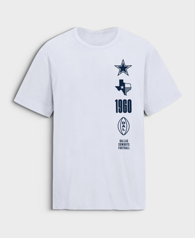 Men's Dallas Cowboys Breaking Tackles Legacy Screen-Printed Classic Fit T-Shirt