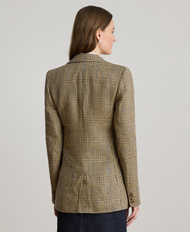 Women's Glen Plaid Padded Blazer