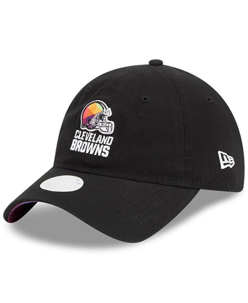 Women's Black Cleveland Browns 2023 NFL Crucial Catch 9TWENTY Adjustable Hat