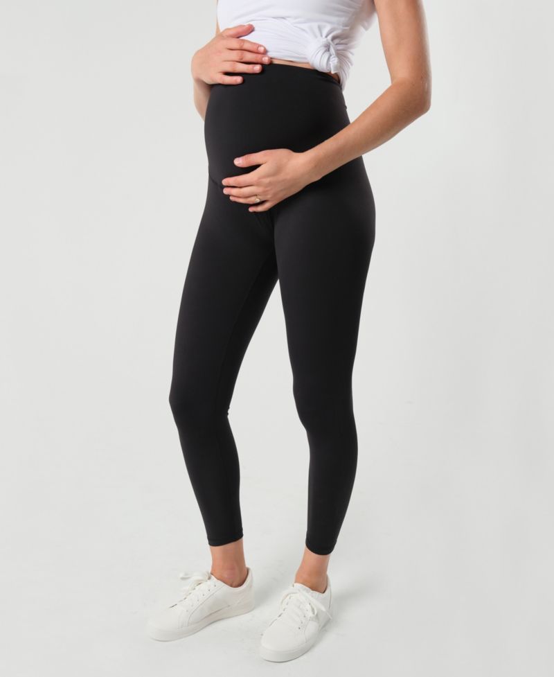 Women's Stretch Leggings with Bump-Friendly Phone Pocket