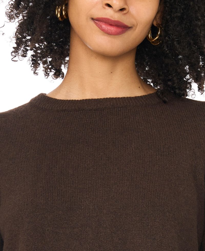 Women's Chenille Embroidery 3/4-Length Sleeve Sweater