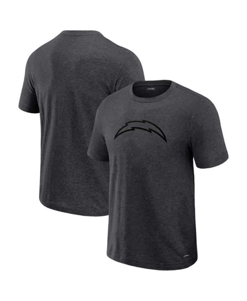 Men's Graphite Los Angeles Chargers Players Lounge Tri-Blend T-Shirt