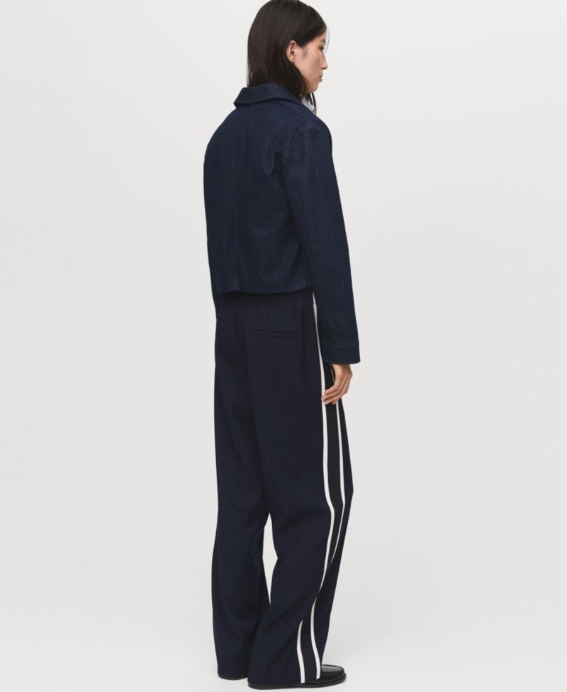 Women's Contrast Stripe Straight Pants